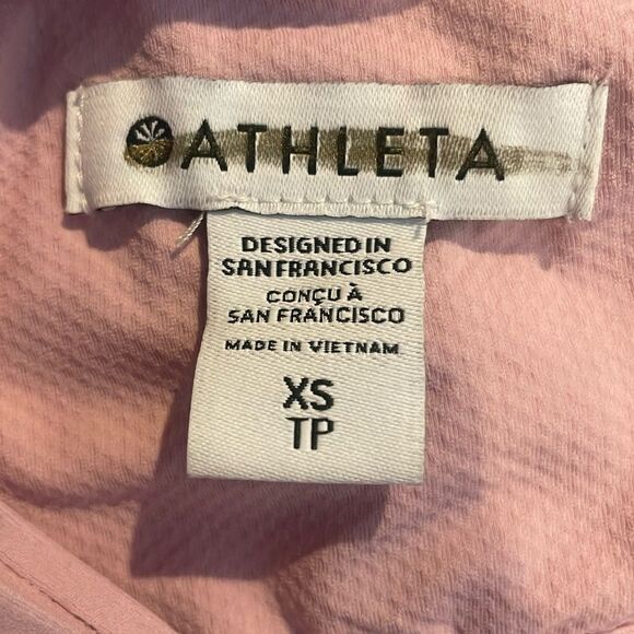 NWOT Athleta Elation V Neck Hybrid Dress. Pink. Extra Small - Picture 6 of 7